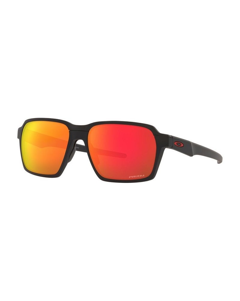 Men's Sunglasses OO4143 Parlay 58 Polished Black $27.60 Mens