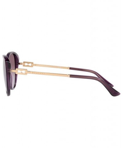 Women's Sunglasses BV8244 56 Transparent Amethyst $116.91 Womens