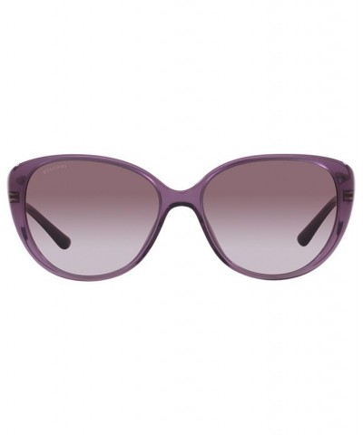 Women's Sunglasses BV8244 56 Transparent Amethyst $116.91 Womens