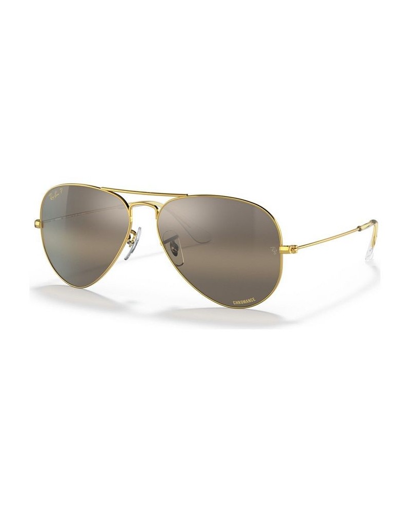 Unisex Polarized Sunglasses RB3025 AVIATOR LARGE METAL Legend Gold-Tone 1 $49.60 Unisex