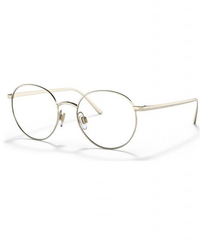 Men's Round Eyeglasses RL5116T Matte Silver-Tone $31.92 Mens