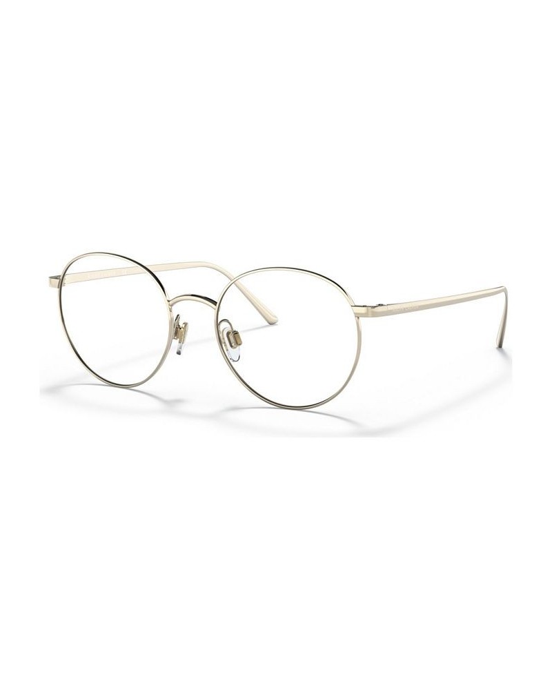 Men's Round Eyeglasses RL5116T Matte Silver-Tone $31.92 Mens