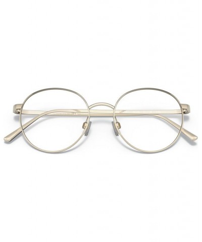 Men's Round Eyeglasses RL5116T Matte Silver-Tone $31.92 Mens