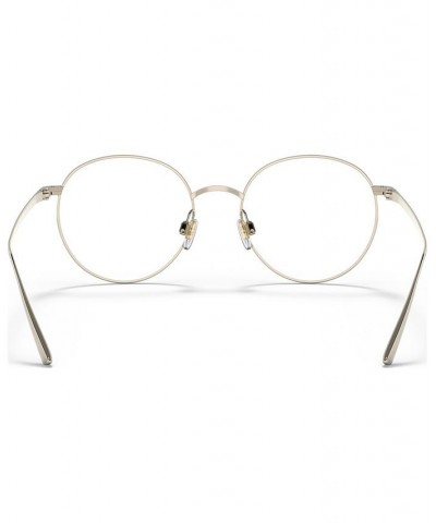 Men's Round Eyeglasses RL5116T Matte Silver-Tone $31.92 Mens