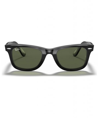 Sunglasses RB2140 ORIGINAL WAYFARER Black/Green $37.49 Unisex