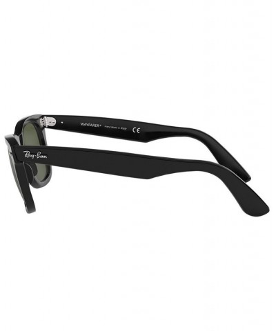 Sunglasses RB2140 ORIGINAL WAYFARER Black/Green $37.49 Unisex