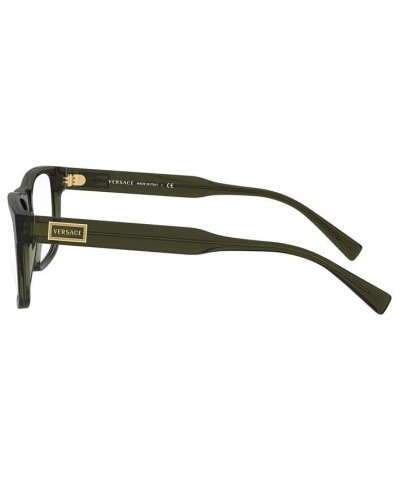 VE3277 Men's Pillow Eyeglasses Transparent Green $26.88 Mens