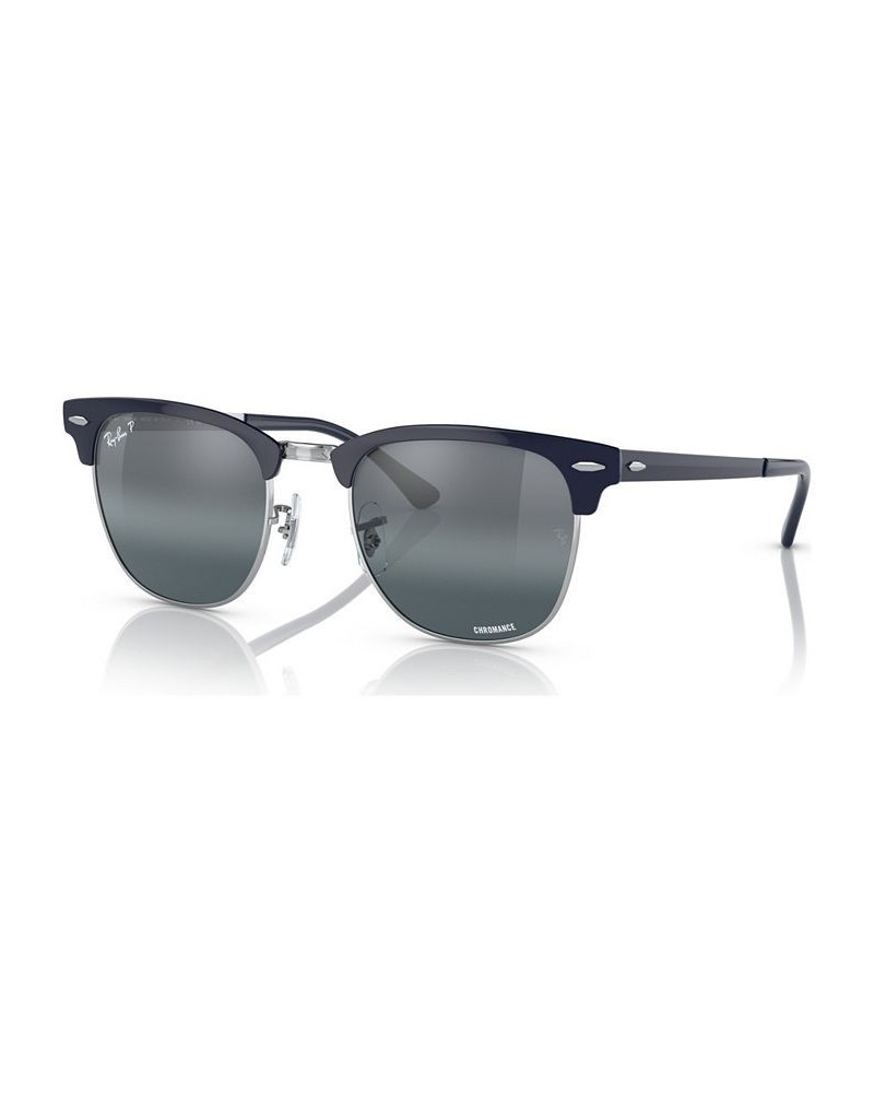 Unisex Polarized Sunglasses RB371651-ZP Silver-Tone on Blue $28.49 Unisex