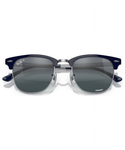 Unisex Polarized Sunglasses RB371651-ZP Silver-Tone on Blue $28.49 Unisex