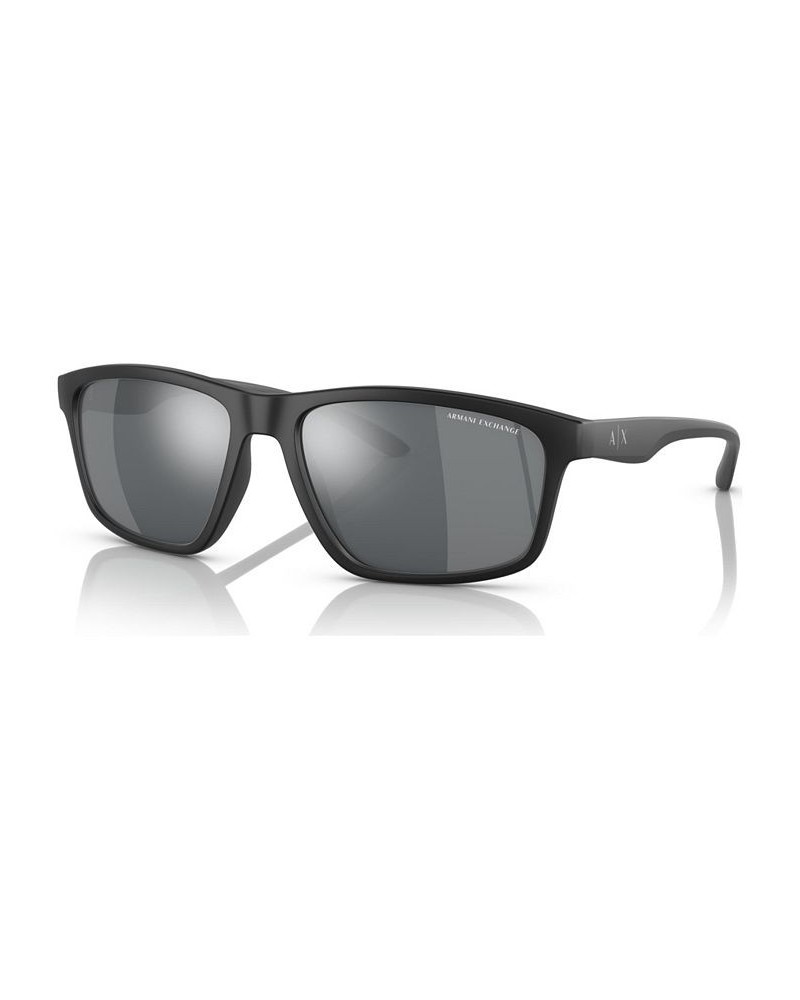 Men's 59 Sunglasses AX4122S59-Z Shiny Crystal $21.60 Mens