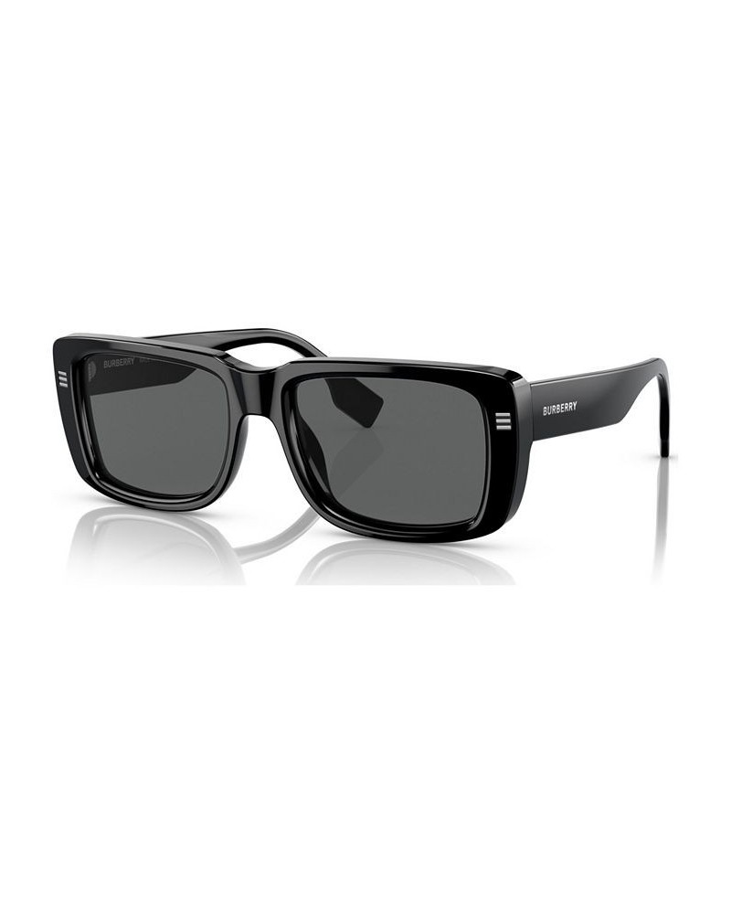 Men's Jarvis Sunglasses BE4376U55-X Dark Gray $53.39 Mens