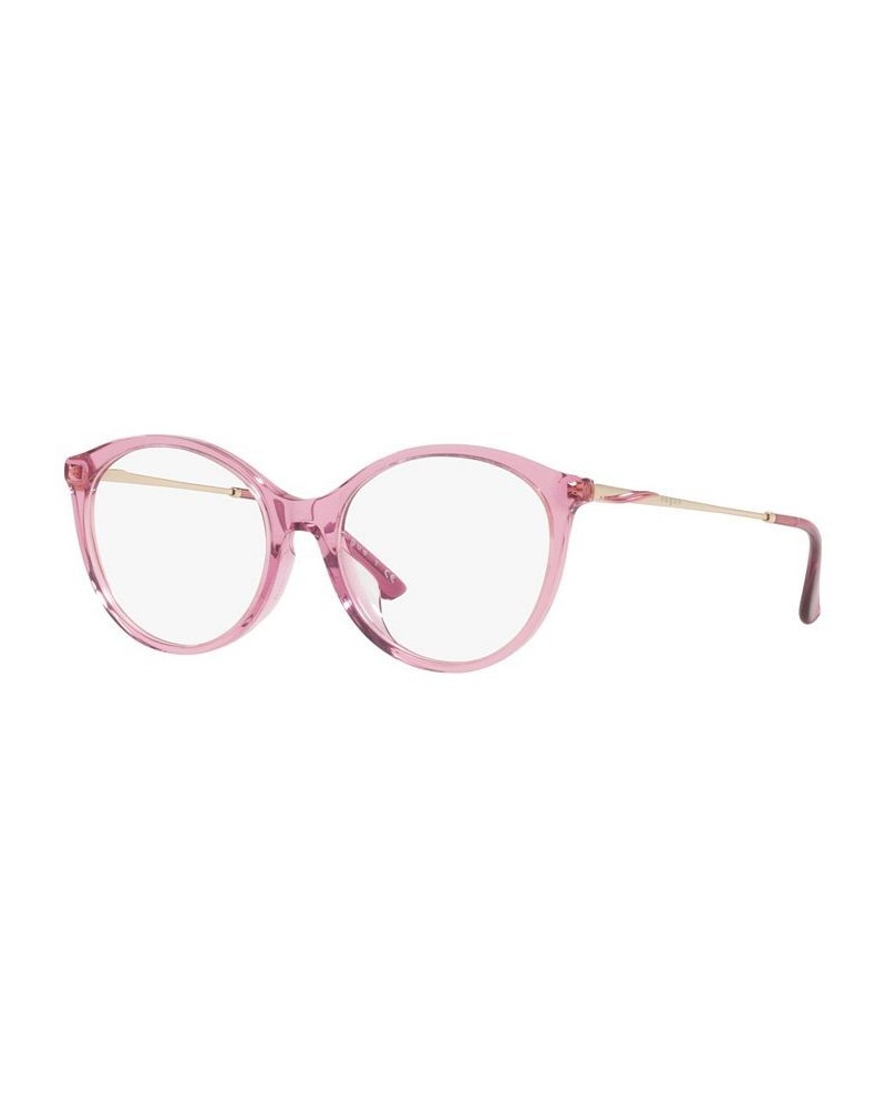 VO5387F Women's Oval Low Bridge Fit Eyeglasses Transparent $36.14 Womens