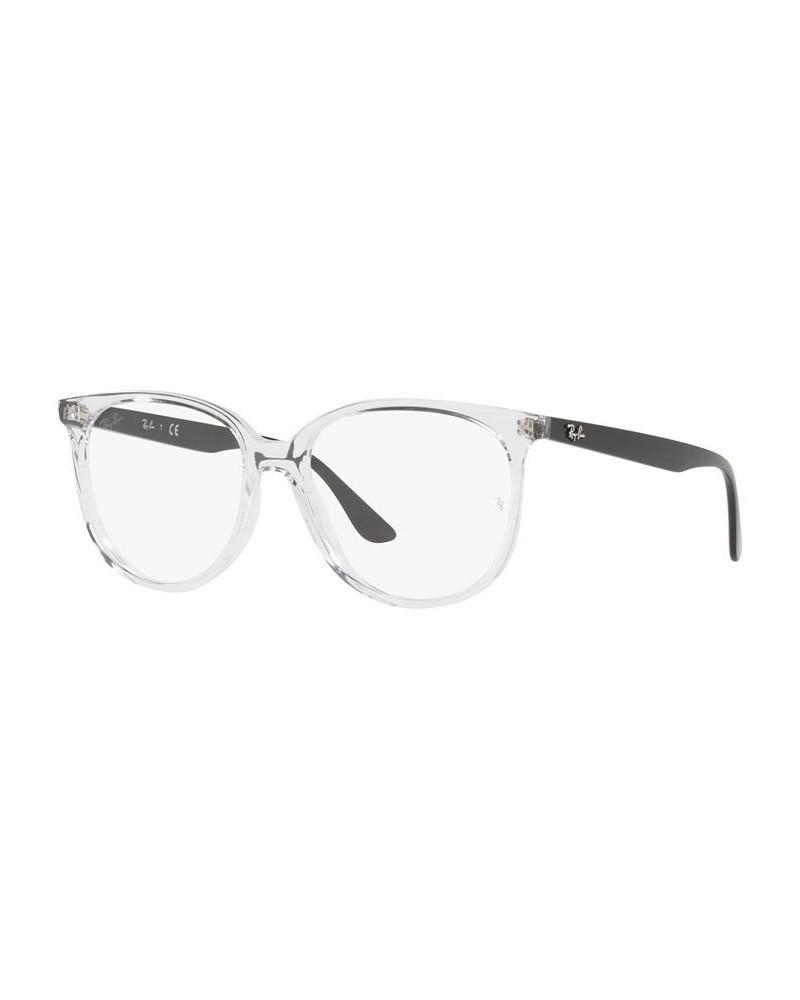 RB4378V OPTICS Women's Square Eyeglasses Transparent Gray $38.50 Womens