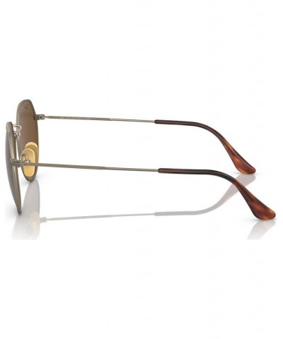 Unisex Polarized Sunglasses RB816551-P Demi Gloss Antique Gold-Tone $89.80 Unisex