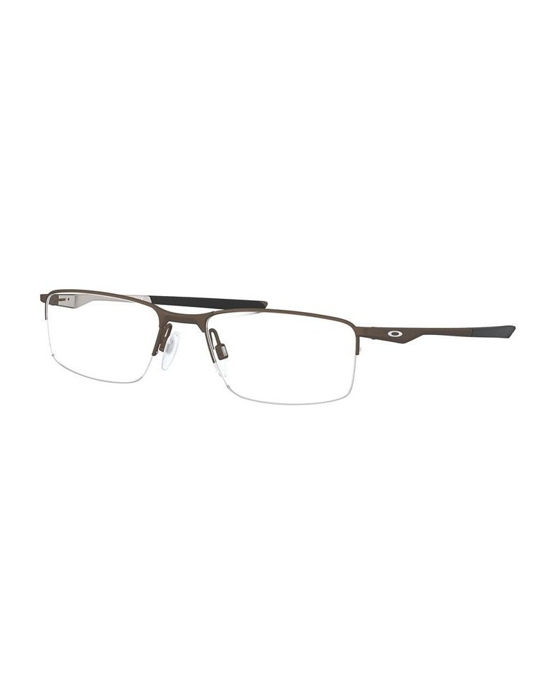 OX3218 Socket 5.5 Men's Rectangle Eyeglasses Dark Grey $21.56 Mens