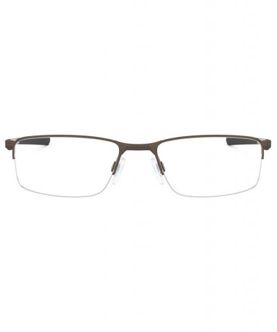 OX3218 Socket 5.5 Men's Rectangle Eyeglasses Dark Grey $21.56 Mens