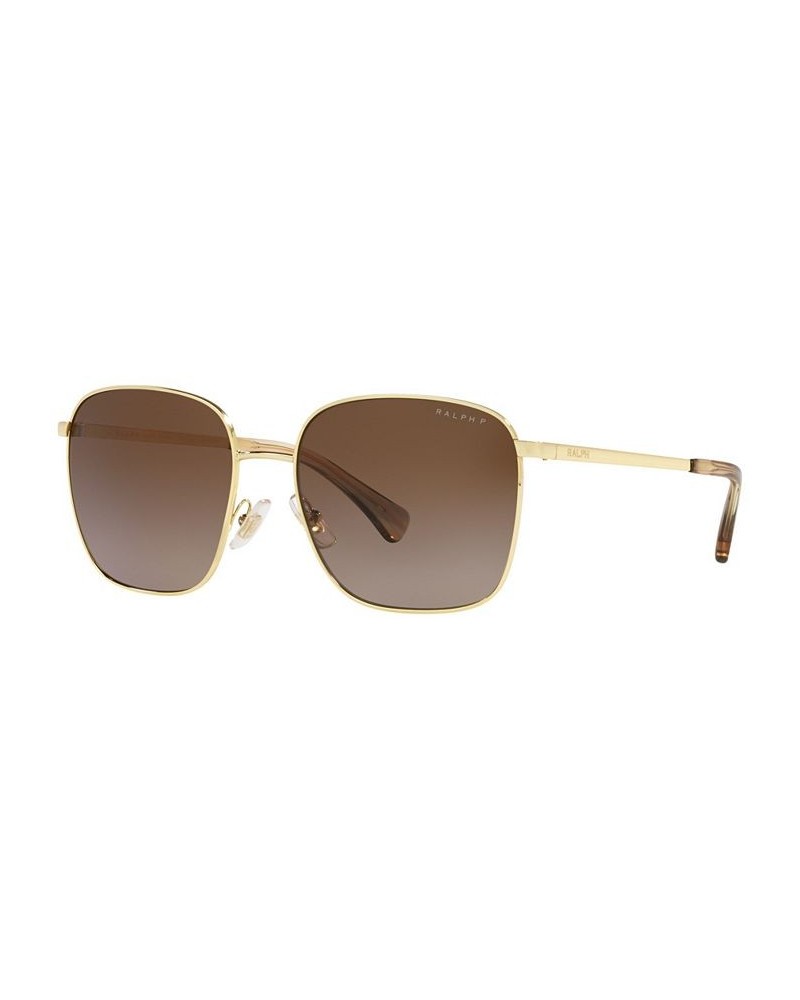 Women's Polarized Sunglasses RA4136 57 Shiny Gold-Tone $27.60 Womens