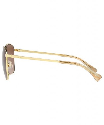 Women's Polarized Sunglasses RA4136 57 Shiny Gold-Tone $27.60 Womens