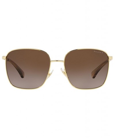 Women's Polarized Sunglasses RA4136 57 Shiny Gold-Tone $27.60 Womens