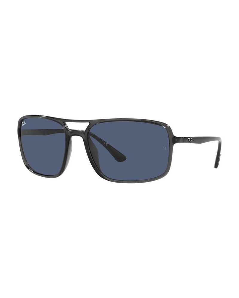 Unisex Sunglasses RB4375 60 Transparent Gray $30.97 Unisex