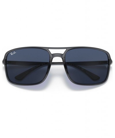 Unisex Sunglasses RB4375 60 Transparent Gray $30.97 Unisex