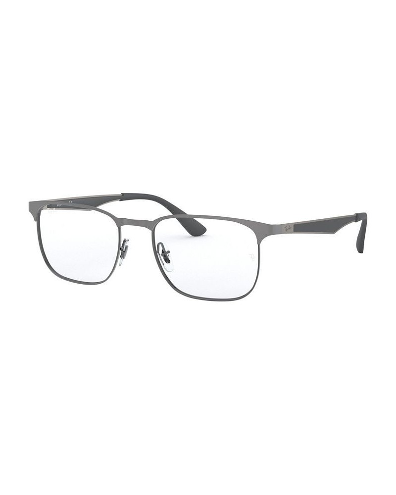 RX6363 Men's Square Eyeglasses Gunmet $17.90 Mens