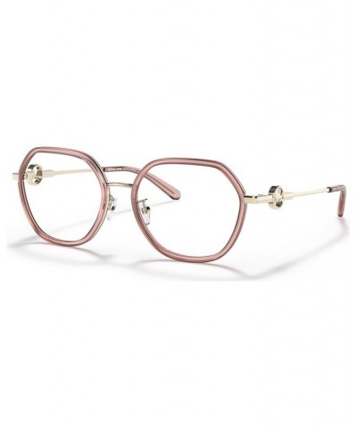 Women's Irregular Eyeglasses MK305751-O Transparent Dusty Rose $15.77 Womens