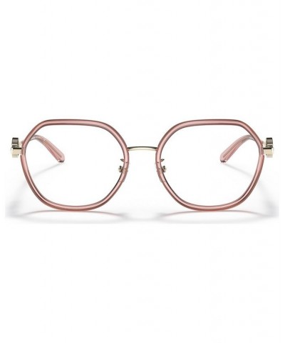 Women's Irregular Eyeglasses MK305751-O Transparent Dusty Rose $15.77 Womens