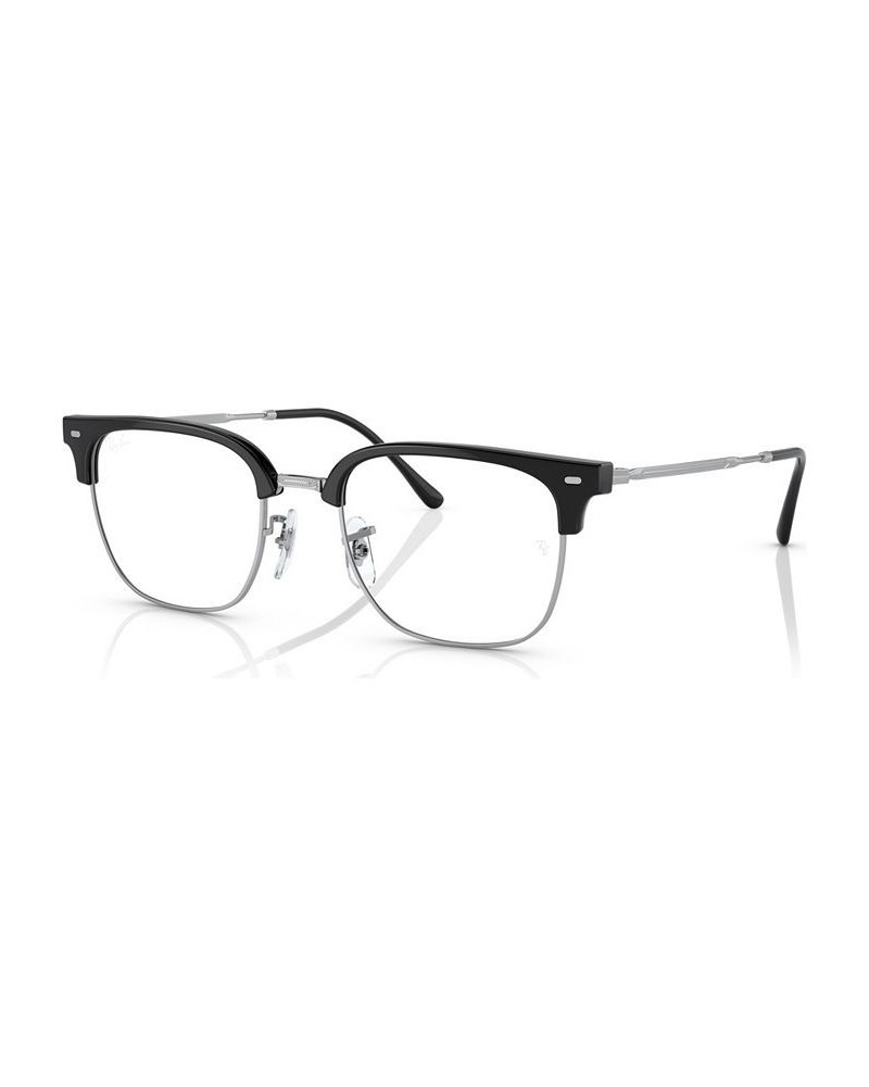 Unisex Square Eyeglasses RX721651-O Green On Black $49.66 Unisex