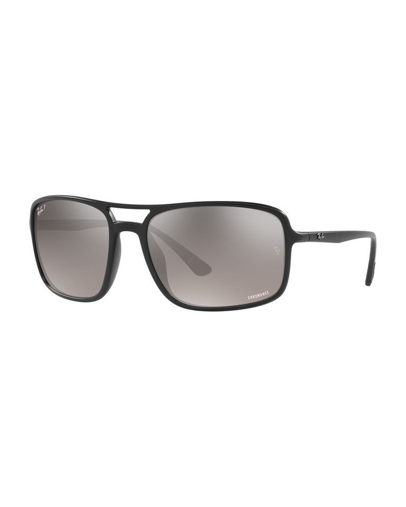 Unisex Polarized Sunglasses RB4375 60 Black $52.44 Unisex