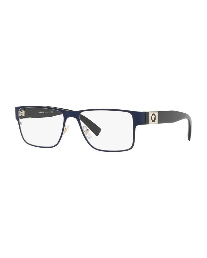 VE1274 Men's Rectangle Eyeglasses Blue $59.43 Mens