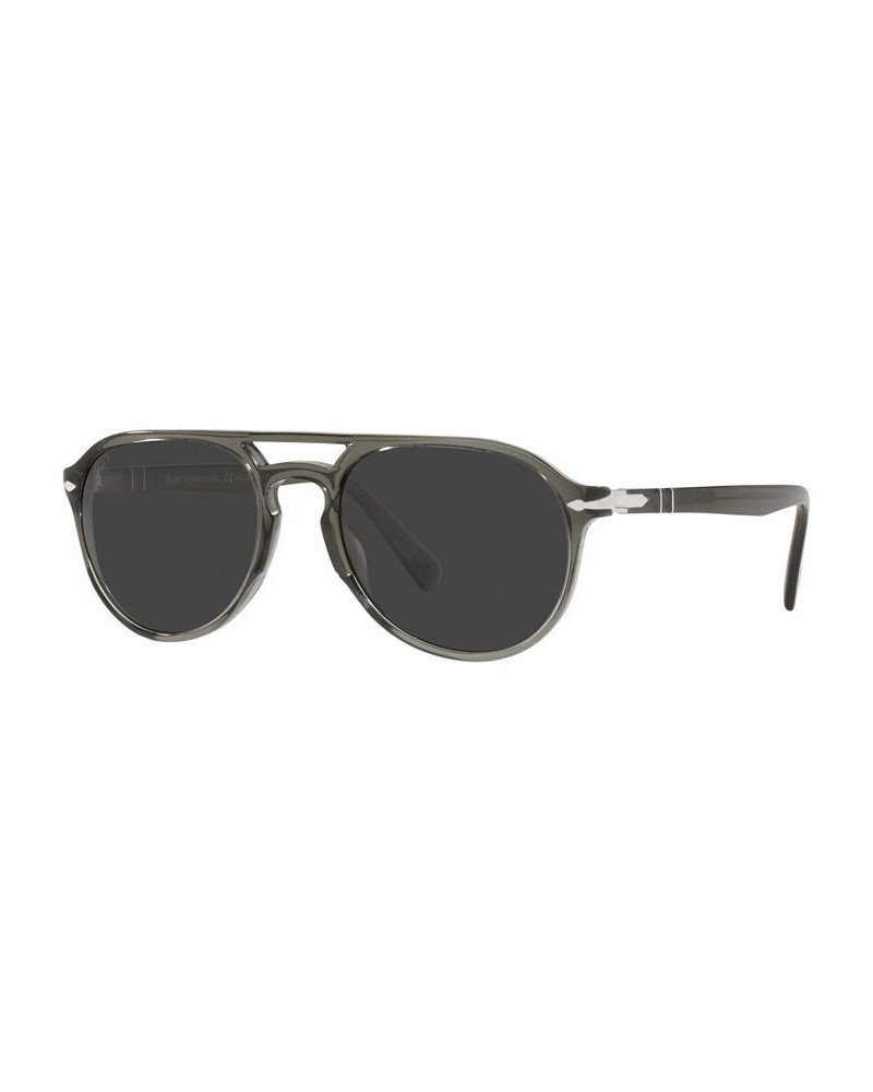 Unisex Polarized Sunglasses Persol x La Casa De Papel PO3235S Transparent Gray $75.05 Unisex