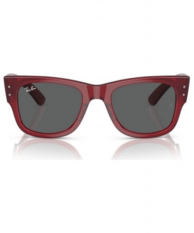 Unisex Mega Wayfarer Sunglasses RB0840S51 Transparent Red $41.76 Unisex