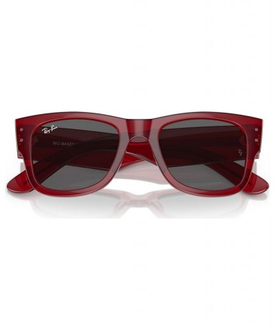 Unisex Mega Wayfarer Sunglasses RB0840S51 Transparent Red $41.76 Unisex