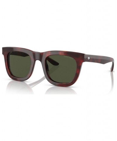Men's Sunglasses AR817149-X Striped Brown $68.80 Mens