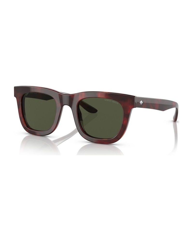 Men's Sunglasses AR817149-X Striped Brown $68.80 Mens