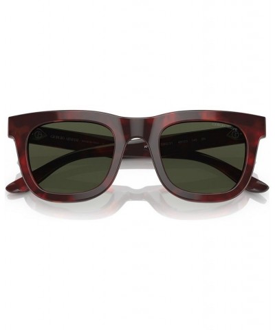 Men's Sunglasses AR817149-X Striped Brown $68.80 Mens