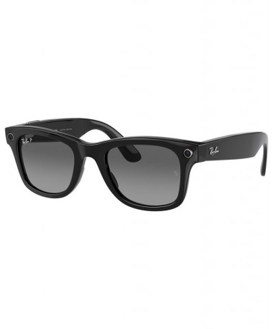 Stories Wayfarer 50 Unisex Polarized Smart Glasses Shiny Black $59.22 Unisex