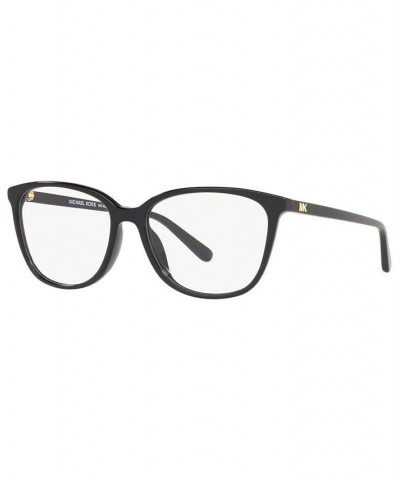 Women's Santa Clara Rectangle Eyeglasses MK4067U53-O Black $14.40 Womens