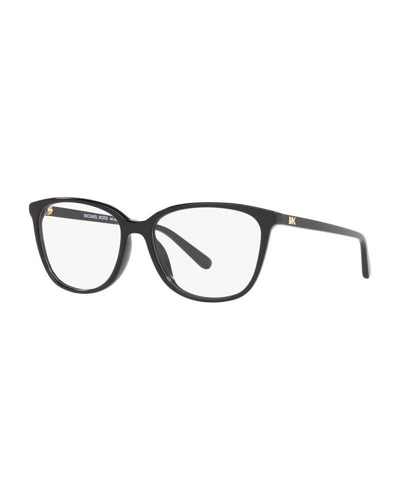 Women's Santa Clara Rectangle Eyeglasses MK4067U53-O Black $14.40 Womens