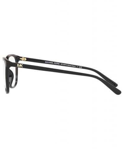 Women's Santa Clara Rectangle Eyeglasses MK4067U53-O Black $14.40 Womens