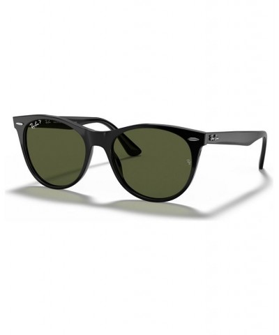 Polarized Sunglasses RB2185 52 BLACK/POLAR GREEN $53.25 Unisex