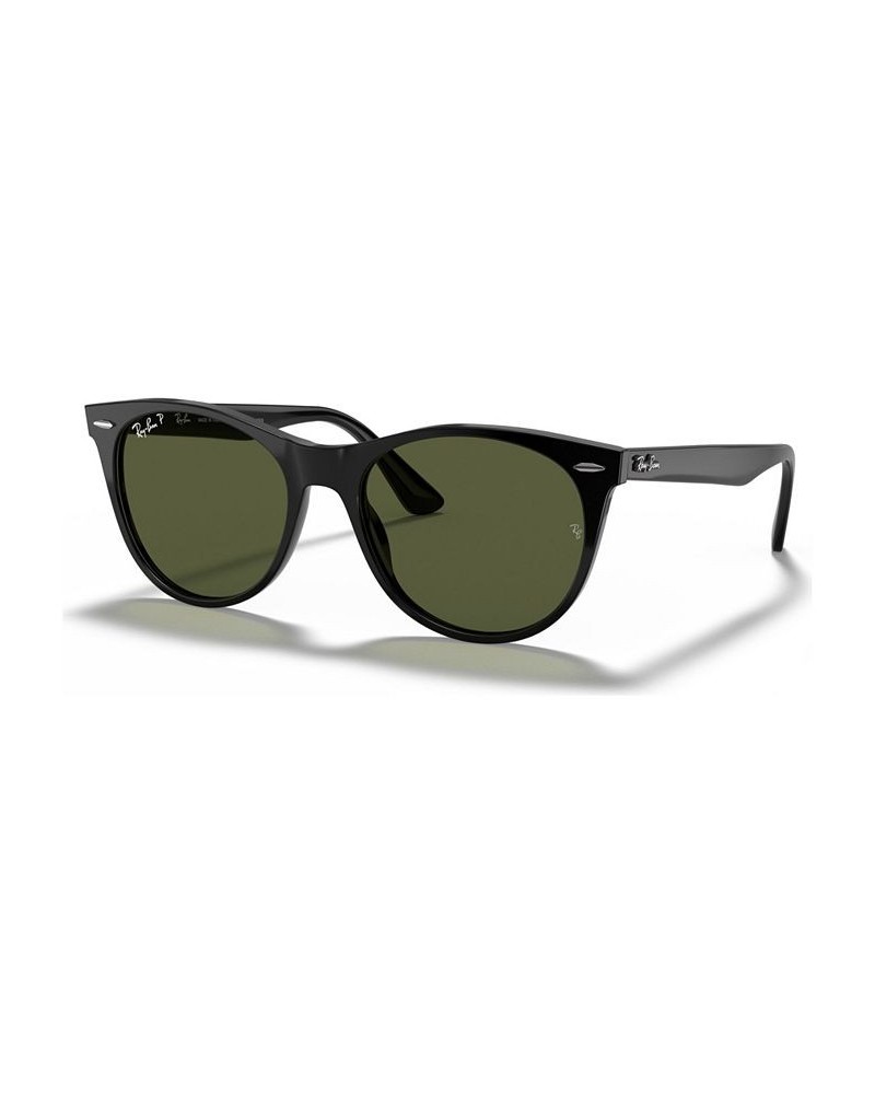 Polarized Sunglasses RB2185 52 BLACK/POLAR GREEN $53.25 Unisex