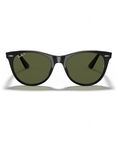 Polarized Sunglasses RB2185 52 BLACK/POLAR GREEN $53.25 Unisex