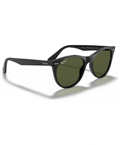 Polarized Sunglasses RB2185 52 BLACK/POLAR GREEN $53.25 Unisex