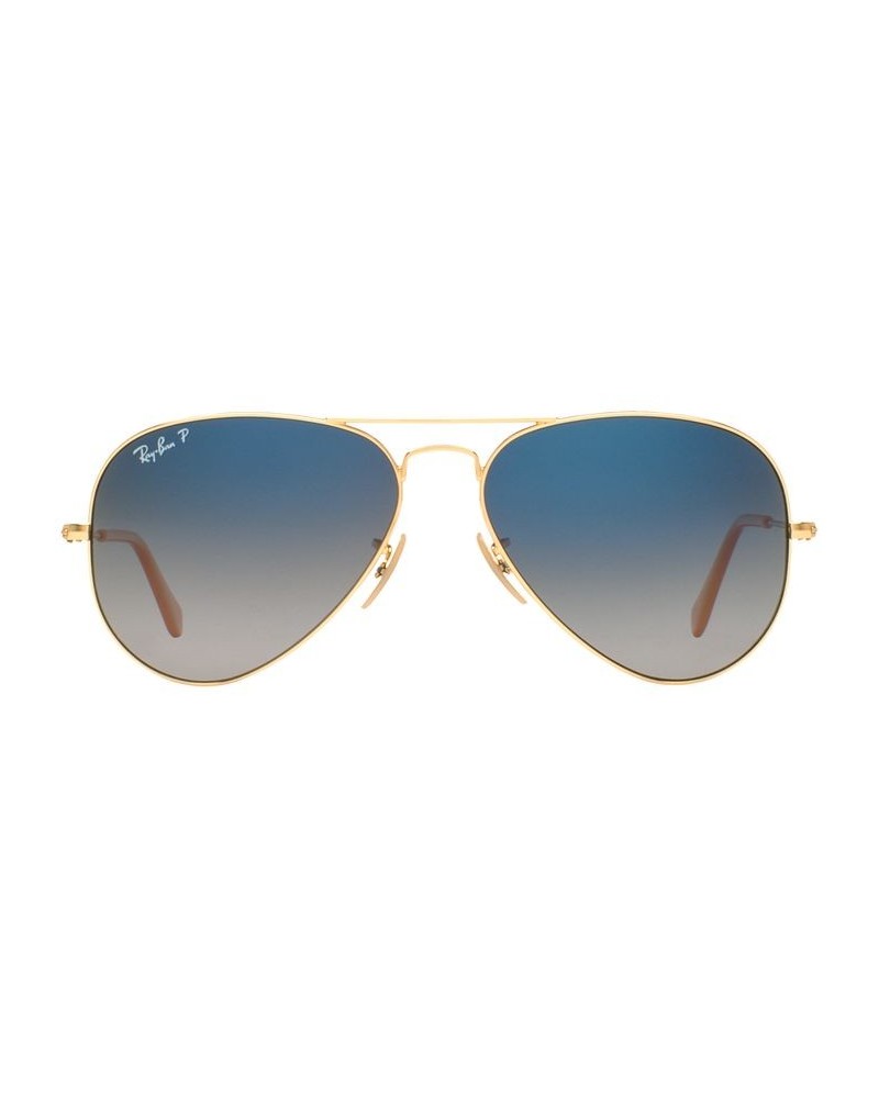 Polarized Sunglasses RB3025 AVIATOR GRADIENT GOLD/ BLUE GRADIENT POLAR $36.21 Unisex