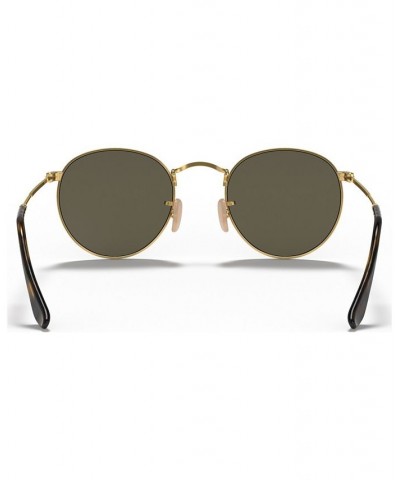 Sunglasses RB3447N ROUND FLAT LENSES GOLD SHINY/GREY MIRROR $20.05 Unisex