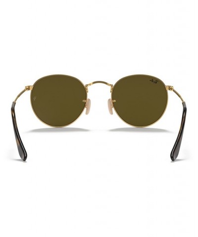 Sunglasses RB3447N ROUND FLAT LENSES GOLD SHINY/GREY MIRROR $20.05 Unisex