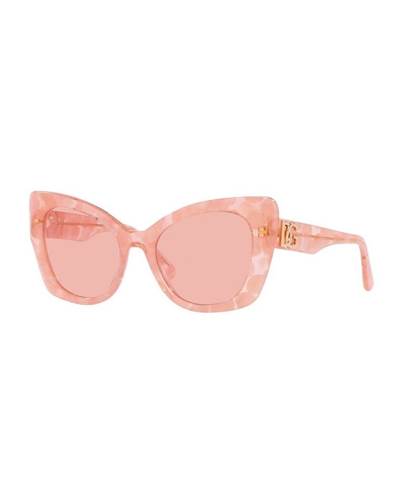 Women's Low Bridge Fit Sunglasses DG4405F 53 Rose $57.06 Womens