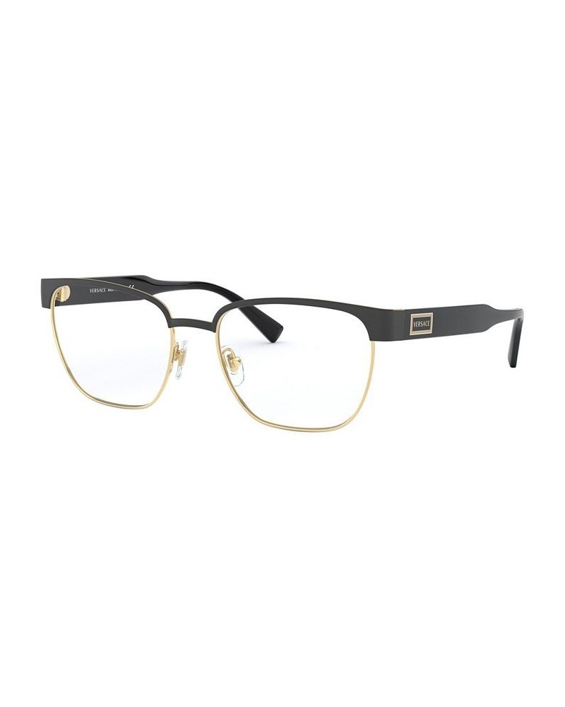 VE1264 Men's Pillow Eyeglasses Black Gold-Tone $66.56 Mens